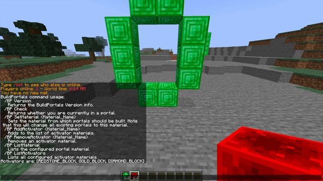 Create awesome portals Minecraft with Build Portals Plugin смотреть онлайн