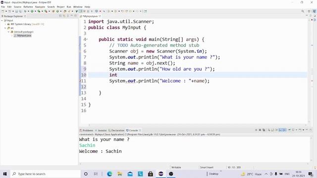 Scanner in Java using Eclipse IDE смотреть онлайн