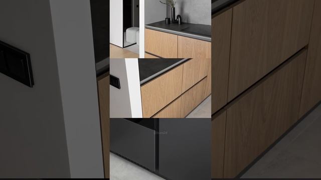 Темная кухня из реализованного проекта в ЖК Селигер Сити. Подписывайтесь? смотреть онлайн