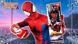 ЧЕЛОВЕК-ПАУК ЭНДРЮ И ВЕНОМИЗИРОВАННЫЙ МАЙЛЗ МОРАЛЕС - РАСПАКОВКА И АТАКА ВЕНОМА!