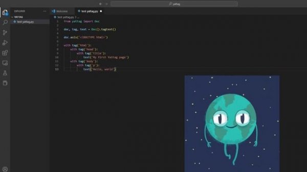 Creating a Static Webpage in Python with Yattag - Generate HTML code