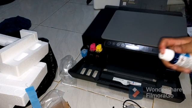 Unboxing Printer HP Smart Tank 500 All In One Hasil Beli Online di Tokopedia смотреть онлайн