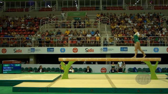 BARBOSA Jade (BRA) - 2016 Olympic Test Event, Rio (BRA) - Qualifications Balance Beam смотреть онлайн