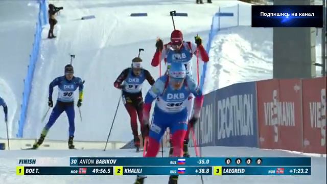 Биатлон. Кубок мира 2021-22. Золото у Бабикова в индивидуальной гонке 20.01.2022 смотреть онлайн