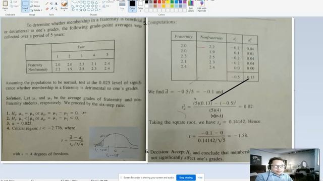 PAIRED OBSERVATION HYPOTHESIS TESTING WITH EXCEL APPLICATION смотреть онлайн