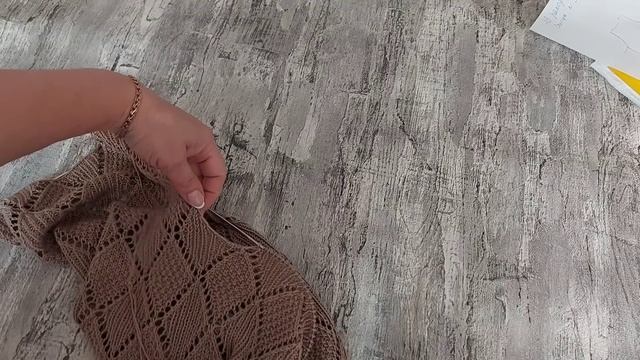 Майка спицами, размер 42/44 Экспресс мастер - класс смотреть онлайн
