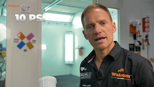 WALCOM Halo Vs HVLP  Genesi Carbonio 360 Evo, Transfer Efficiency, High Atomization - Low Overspray
