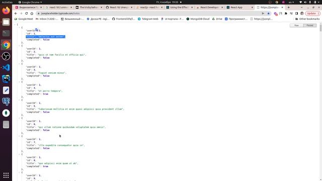 15 урок React: Задание - при монтировании делаем запрос на сервер и отрисовываем список строк смотреть онлайн