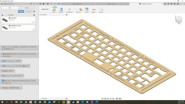 60% LAYOUT KEYBOARD DESIGN WITH FUSION360 AND AUTOCAD смотреть онлайн