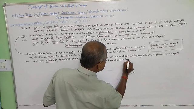 Concept of 'Tense' with Prof.B.Singh(Future Perfect Continuous: Intro. Sentences ) смотреть онлайн