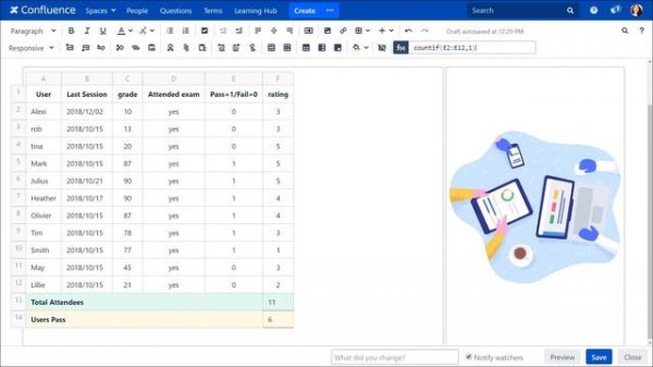 Smart Tables for Confluence