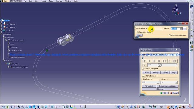 Catia V5|Chain Mechanism Simulation P8|Digital Mockup|DMU Kinematics смотреть онлайн