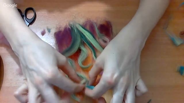 Шерстяная живопись для начинающих. Мастер класс для мам и детей! смотреть онлайн