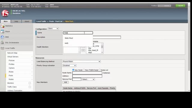 How to Configure BIG-IP-F5 Interface, VLAN, Self-IP, Node, Pool and Virtual Server смотреть онлайн