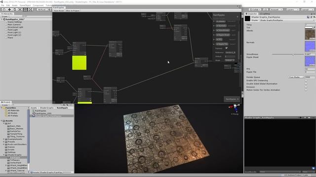 Unity Shadergraph: Rain Drop Ripples!