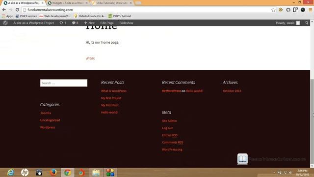 Understanding widgets | Wordpress Urdu Class 8.1 смотреть онлайн