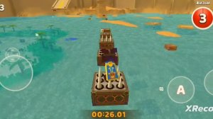 как пройти паркур в Бимотепской пустыне в игре super bear adventure