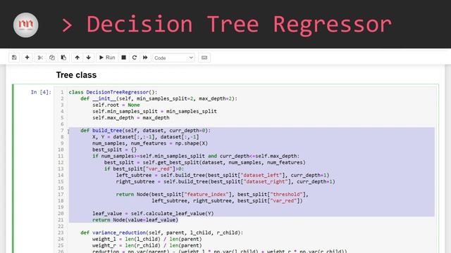 Decision Tree Regression in Python (from scratch!) смотреть онлайн
