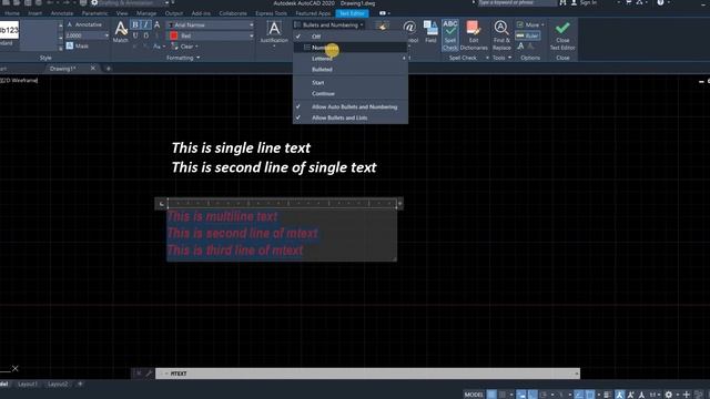 49- Multiline Text | Mtext | AutoCAD 2020 from Basic to Advance Features смотреть онлайн