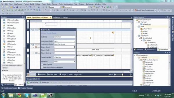 [Devexpess Asp.net] How to create a devexpress report use parameters