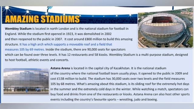 Excel 9. Module 2. Amazing Stadium смотреть онлайн