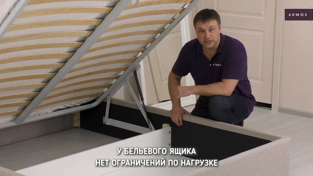 Кровать ГРЕТА. Производство компании ARMOS.