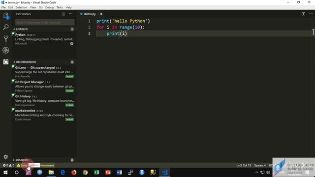 ตั้งค่า Visual Studio Code สำหรับเขียนโปรแกรม Python смотреть онлайн