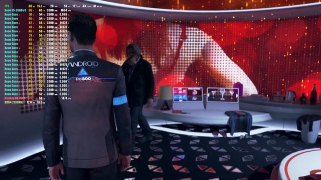 Detroit: Become Human. TEST PC! Xeon 2660v3 + Radeon RX7600