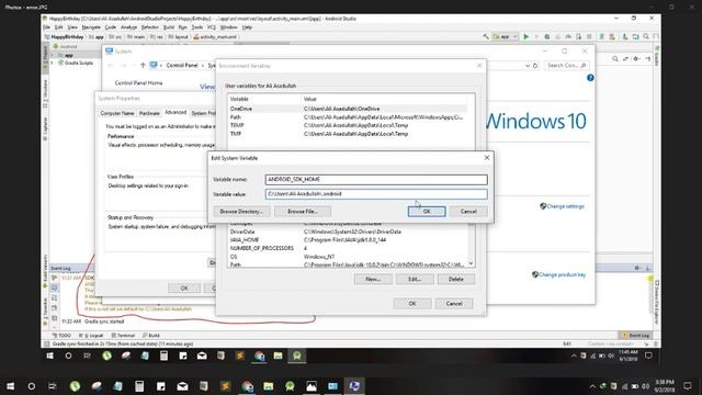 Android Studio : ANDROID_SDK_HOME | Error Fix смотреть онлайн