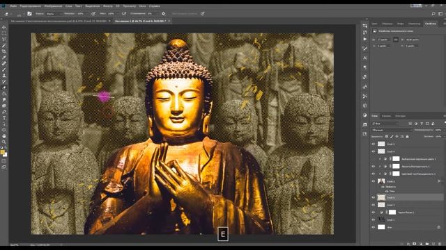 Медитация | Картина Будда | Gold buddha смотреть онлайн