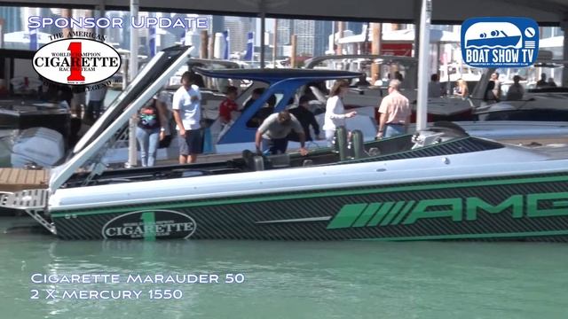 GTO 42 Cigarette Racing Miami Boat Show 2017 With FPC Stu Jones смотреть онлайн