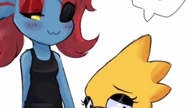 Alphys x undyne || frisk смотреть онлайн