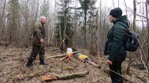Мы едем в лес за лосиным навозом.