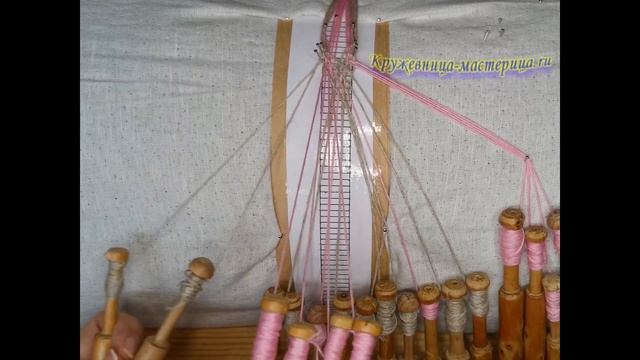 Плетение пояса на коклюшках № 1 смотреть онлайн