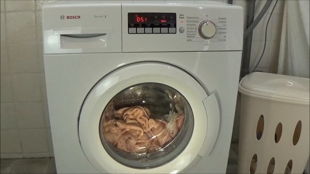 BOSCH WAB28220 washing machine, Easy-care Plus intensive wash 30 degrees program test example #296 смотреть онлайн