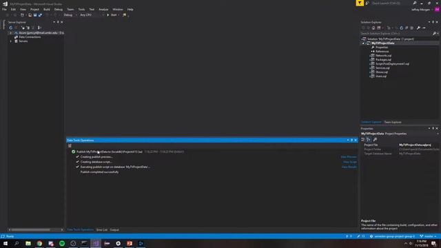 Making LocalDB Connection For Visual Studio