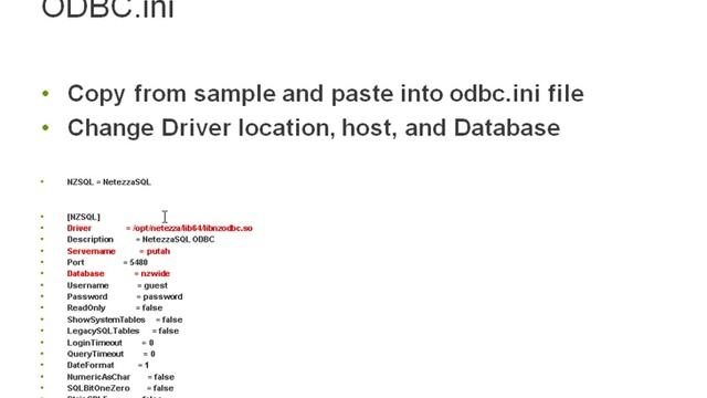 How to configure Netezza ODBC drivers on your Linux or Unix system. смотреть онлайн