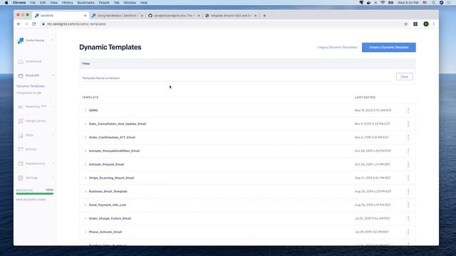 Cloud base email template management(Sendgrid dynamic template) in application development смотреть онлайн