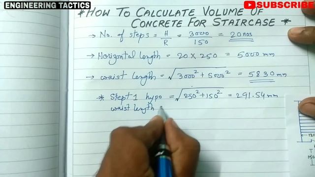 How to calculate volume of concrete in staircase | Engineering tactics смотреть онлайн