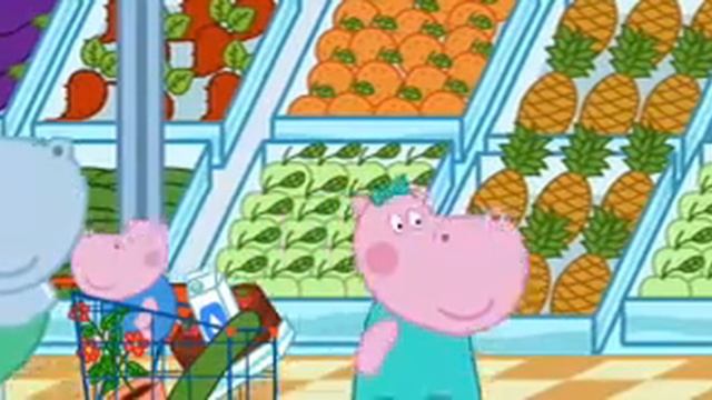 Hippo Shopping Supermarket - Kids Game cartoon смотреть онлайн