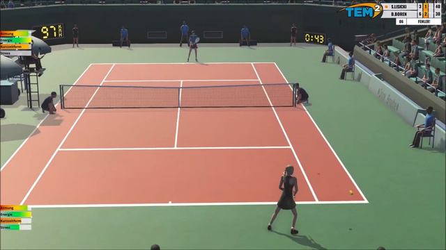 TEM 2 Sabine Lisicki #010 Krimi in der zweiten Runde! #tennis #managames смотреть онлайн