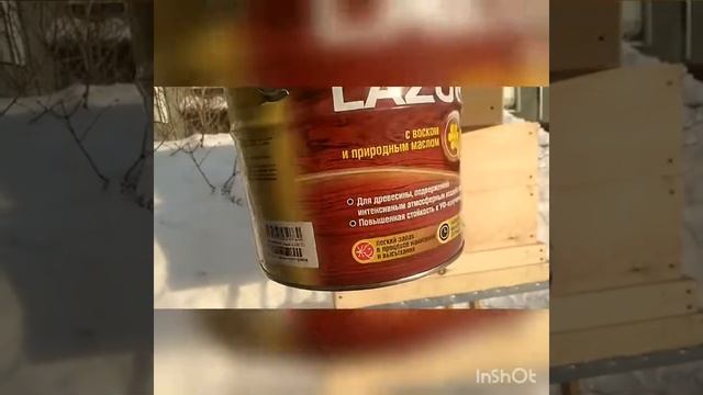 Покраска нового улья из кедра. Улей из кедра, начинающий пчеловод. смотреть онлайн