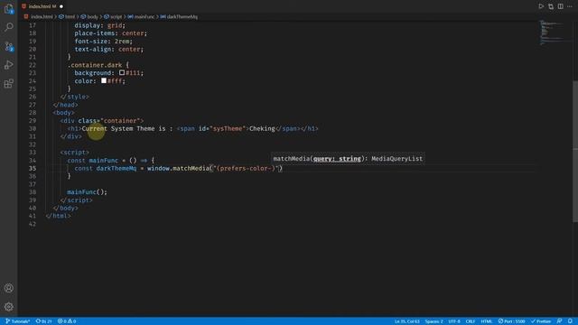 Detect User's System Dark / Light Mode in JavaScript смотреть онлайн