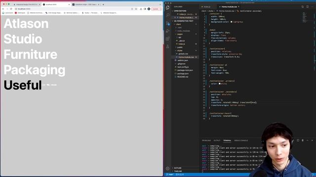 How to make a 3D Perspective Text Animation using React and NextJS смотреть онлайн