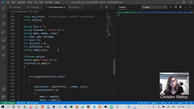 Arrays of Objects: Driver File / Parsing Data (Truck Class Example) смотреть онлайн