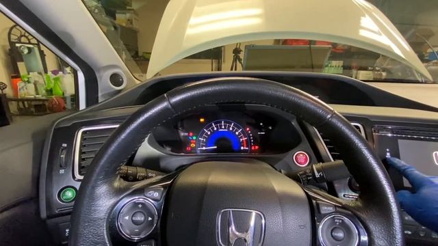 2014 Honda Civic A13 SERVICE DUE SOON reset 保养提示信息重置 смотреть онлайн