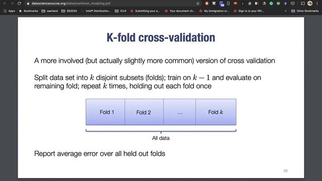 Week 10 : Non Linear Modeling, Cross Validation and Regularization смотреть онлайн
