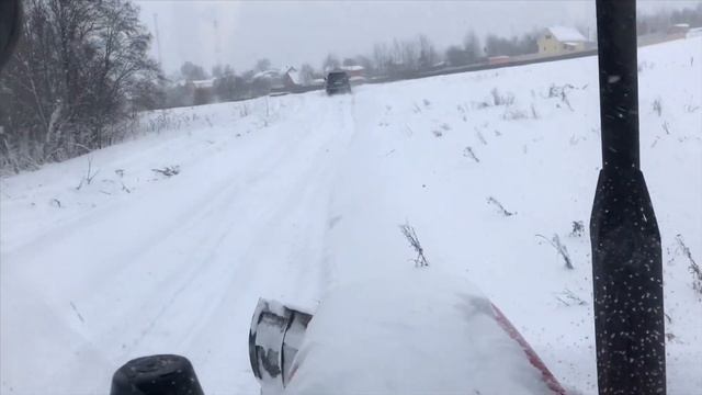 Тест Toyota Surf 215 в снегу на штатной резине