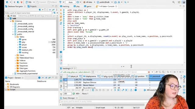 Exploring NFL play-by-play data with TimescaleDB - Part 2 смотреть онлайн