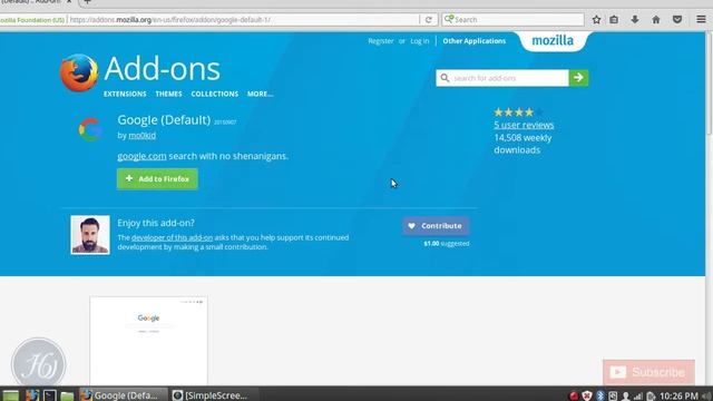Add Google Default Search in Firefox (Linux Mint) смотреть онлайн